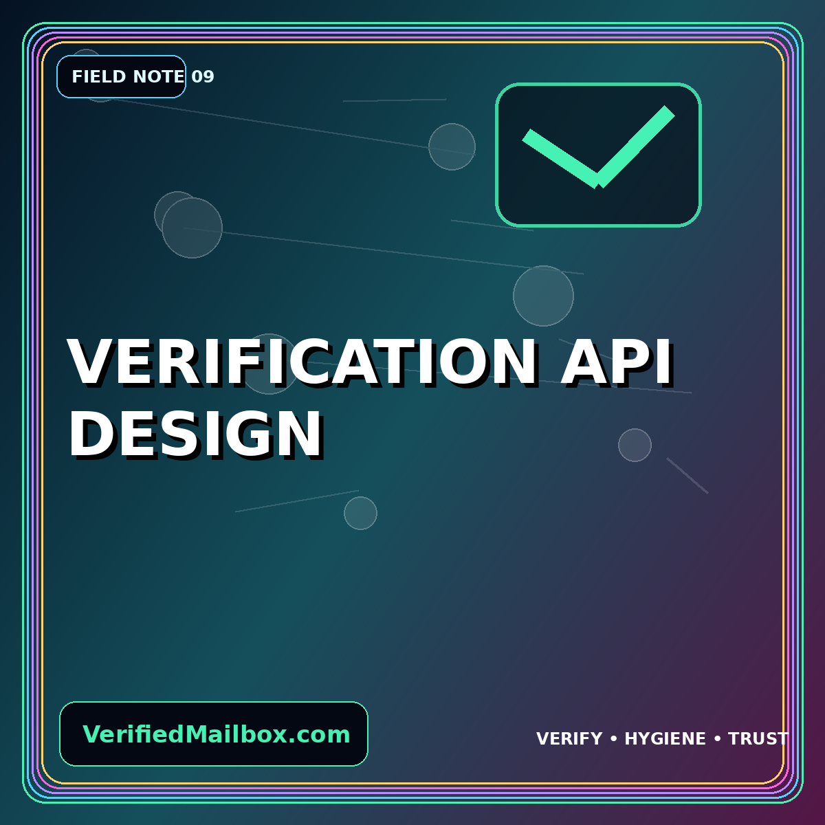 Verification API Design — VerifiedMailbox.com field note